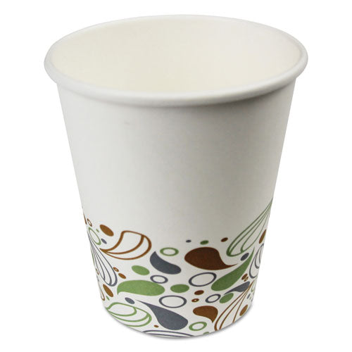 Deerfield Printed Paper Hot Cups, 8 oz, 20 Cups/Sleeve, 50 Sleeves/Carton-(BWKDEER8HCUP)