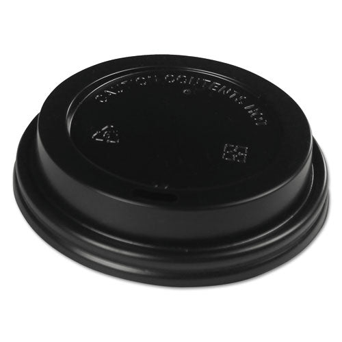 Hot Cup Lids, Fits 10 oz to 20 oz Hot Cups, Black, 1,000/Carton-(BWKHOTBL1020)