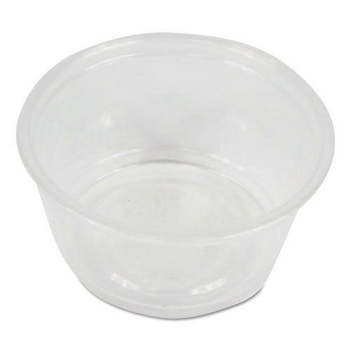 Souffle/Portion Cups, 2 oz, Polypropylene, Clear, 20 Cups/Sleeve, 125 Sleeves/Carton-(BWKPRTN2TS)