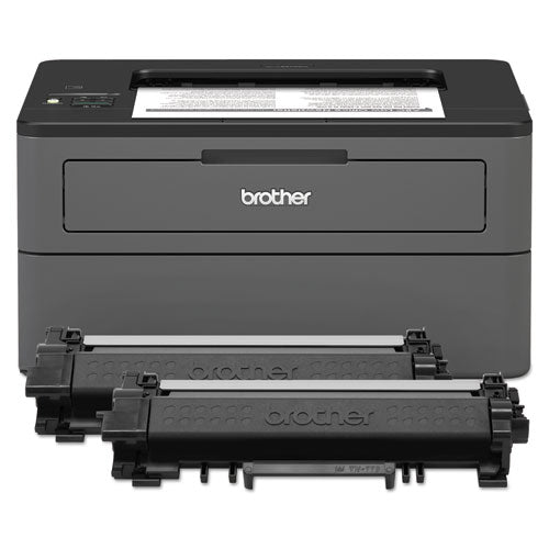 HLL2370DWXL XL Extended Print Monochrome Compact Laser Printer with Up to 2-Years of Toner In-Box-(BRTHLL2370DWXL)