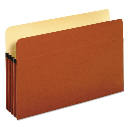 Redrope Expanding File Pockets, 3.5" Expansion, Legal Size, Redrope, 25/Box-(UNV15161)