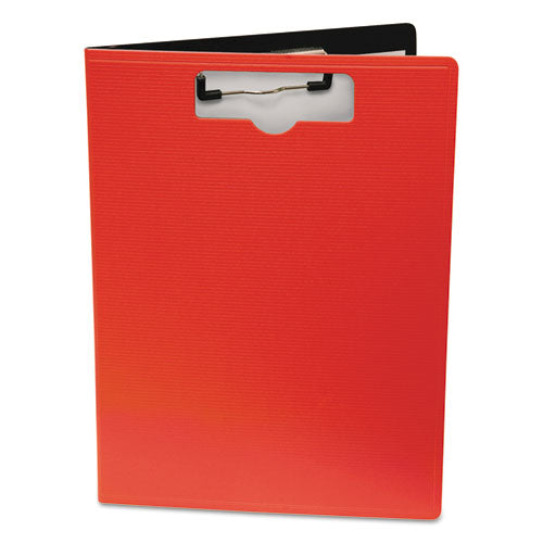 Portfolio Clipboard with Low-Profile Clip, Portrait Orientation, 0.5" Clip Capacity, Holds 8.5 x 11 Sheets, Red-(BAU61632)