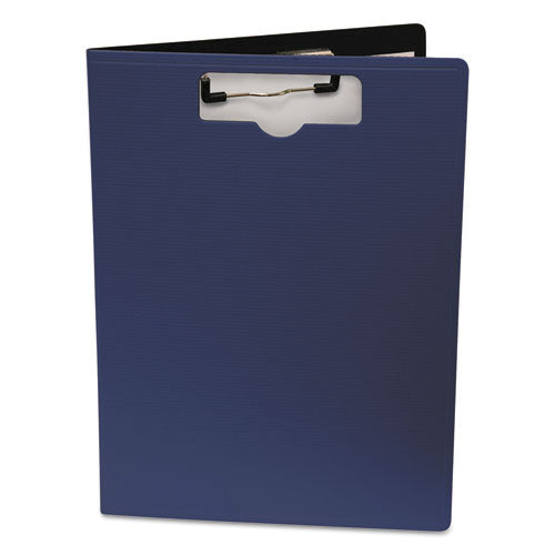 Portfolio Clipboard with Low-Profile Clip, Portrait Orientation, 0.5" Clip Capacity, Holds 8.5 x 11 Sheets, Blue-(BAU61633)