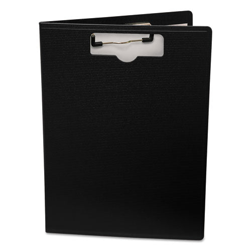 Portfolio Clipboard with Low-Profile Clip, Portrait Orientation, 0.5" Clip Capacity, Holds 8.5 x 11 Sheets, Black-(BAU61634)