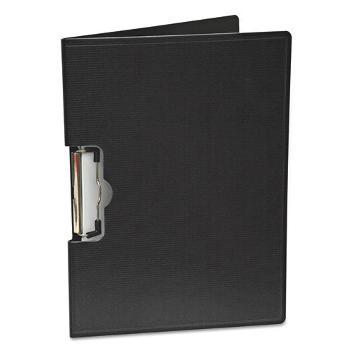 Portfolio Clipboard with Low-Profile Clip, Landscape Orientation, 0.5" Clip Capacity, Holds 11 x 8.5 Sheets, Black-(BAU61644)