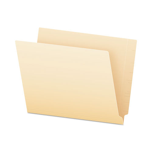 SmartShield End Tab File Folders, Straight Tabs, Letter Size, Manila, 75/Box-(PFX62710)