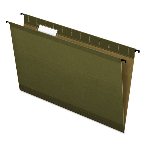 SureHook Hanging Folders, Legal Size, 1/5-Cut Tabs, Standard Green, 20/Box-(PFX615315)