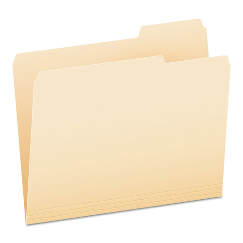 Manila File Folders, 1/3-Cut Tabs: Right Position, Letter Size, 0.75" Expansion, Manila, 100/Box-(PFX752133)