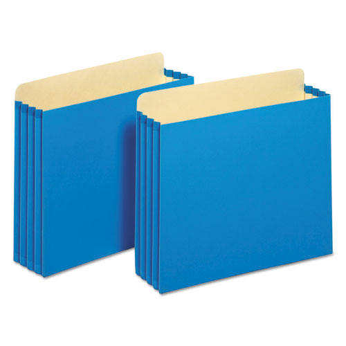 File Cabinet Pockets, 3.5" Expansion, Letter Size, Blue, 10/Box-(PFXFC1524PBLU)