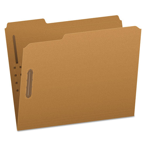 Kraft Fastener Folders, 1/3-Cut Tabs, 2 Fasteners, Letter Size, Kraft Exterior, 50/Box-(PFXFK212)