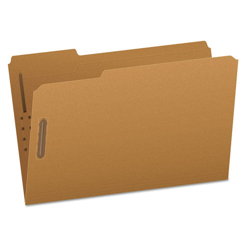 Kraft Fastener Folders, 1/3-Cut Tabs, 2 Fasteners, Legal Size, Kraft Exterior, 50/Box-(PFXFK312)