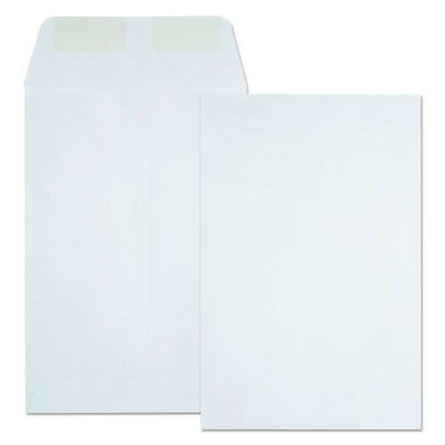 Catalog Envelope, 24 lb Bond Weight Paper, #1, Square Flap, Gummed Closure, 6 x 9, White, 500/Box-(QUA40788)