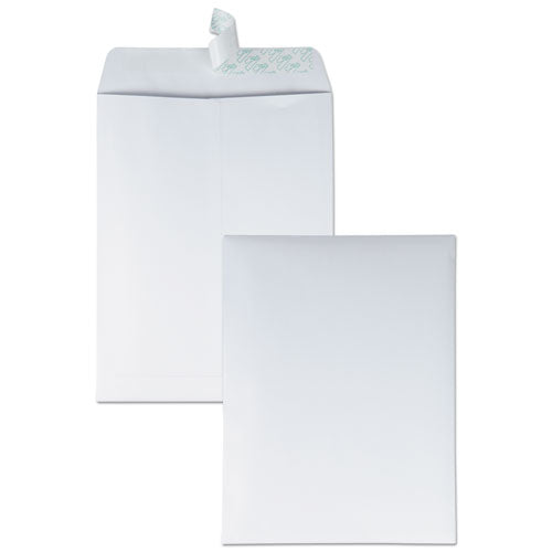 Redi-Strip Catalog Envelope, #12 1/2, Cheese Blade Flap, Redi-Strip Adhesive Closure, 9.5 x 12.5, White, 100/Box-(QUA44682)