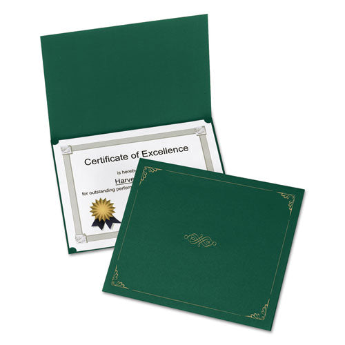 Certificate Holder, 11.25 x 8.75, Green, 5/Pack-(OXF29900605BGD)