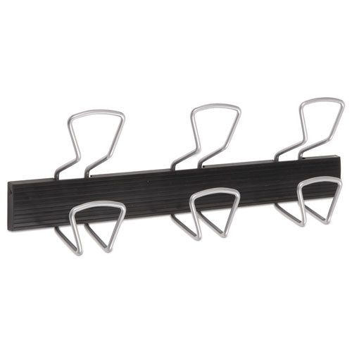 Wall-Mount Coat Hooks, 18.11 x 2.95 x 6.45, Metal, Silver, 22 lb Capacity-(ABAPMPRO3M)