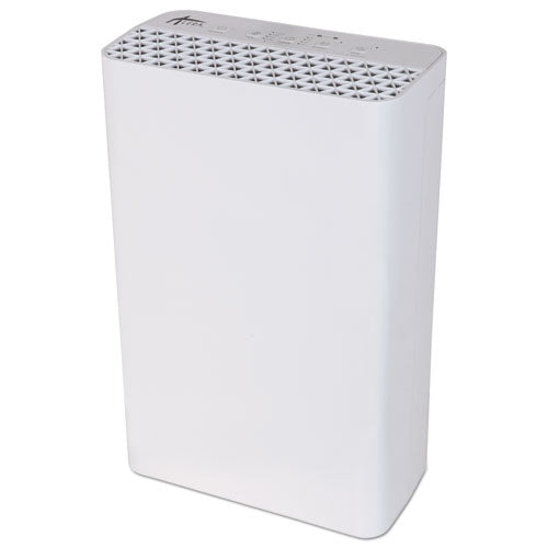 3-Speed HEPA Air Purifier, 215 sq ft Room Capacity, White-(ALEAP101W)