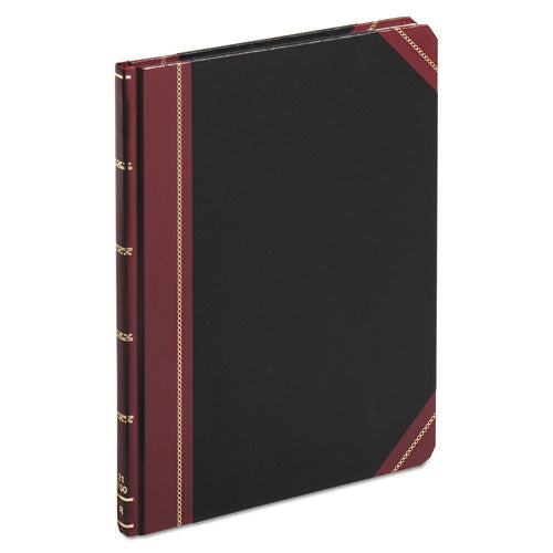 Extra-Durable Bound Book, Single-Page 5-Column Accounting, Black/Maroon/Gold Cover, 10.13 x 7.78 Sheets, 150 Sheets/Book-(BOR21150R)