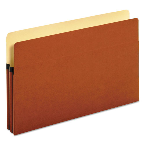 Standard Expanding File Pockets, 1.75" Expansion, Legal Size, Red Fiber, 25/Box-(PFX1516COX)