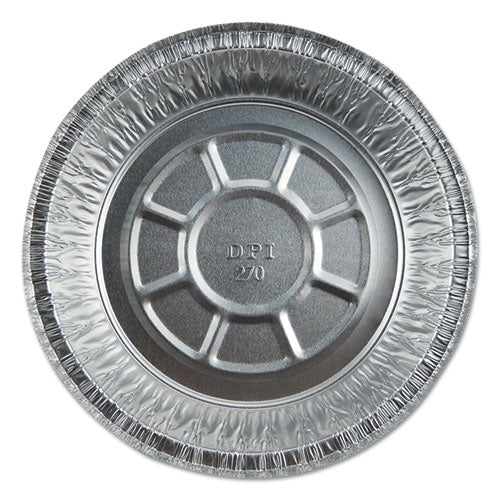 Aluminum Round Containers, 20 Gauge, 24 oz, 7" Diameter x 1.75"h, Silver, 500/Carton-(DPK2702550X)