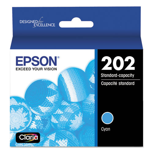 T202220-S (202) Claria Ink, 165 Page-Yield, Cyan-(EPST202220S)