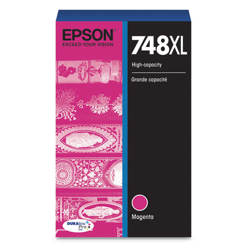 T748XL320 (748XL) DURABrite Pro High-Yield Ink, 4000 Page-Yield, Magenta-(EPST748XL320)