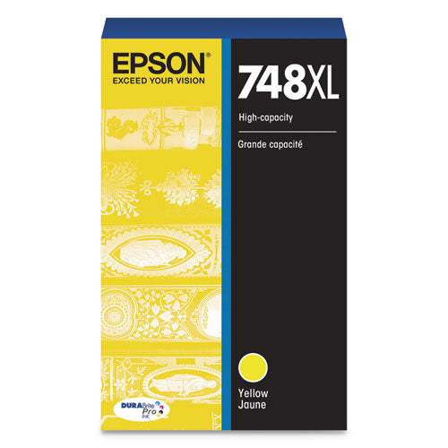 T748XL420 (748XL) DURABrite Pro High-Yield Ink, 4000 Page-Yield, Yellow-(EPST748XL420)