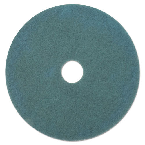 Burnishing Floor Pads, 19" Diameter, Aqua, 5/Carton-(BWK4019AQU)