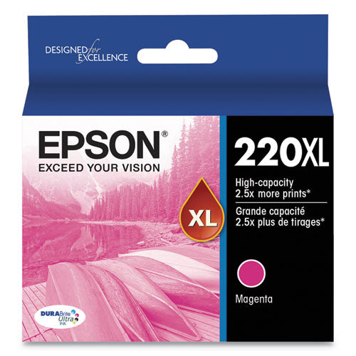 T220XL320-S (220XL) DURABrite Ultra High-Yield Ink, 450 Page-Yield, Magenta-(EPST220XL320S)