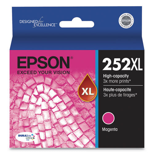 T252XL320-S (252XL) DURABrite Ultra High-Yield Ink, 1,100 Page-Yield, Magenta-(EPST252XL320S)