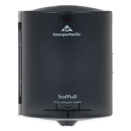 SofPull Center Pull Hand Towel Dispenser, 9.25 x 8.75 x 11.5, Smoke-(GPC58204)