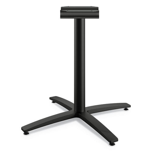 Between Seated-Height X-Base for 30" to 36" Table Tops, 26.18w x 29.57h, Black-(HONBTX30SCBK)