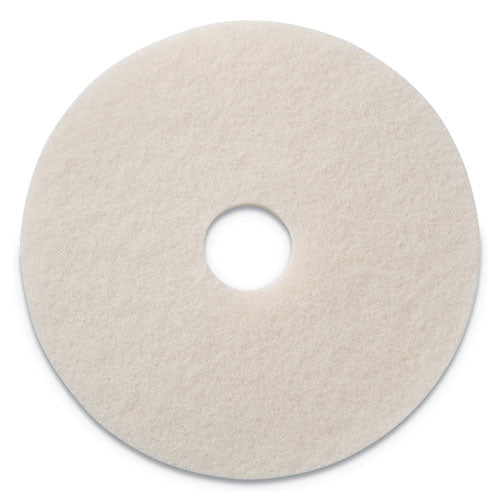 Polishing Pads, 20" Diameter, White, 5/Carton-(AMF401220)