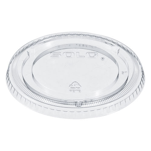 PETE Plastic Flat Cold Cup Lids, Fits 12 oz to 24 oz Cups, Clear, 1,000/Carton-(DCC626TP)