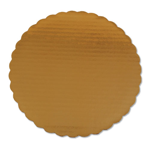 Gold Cake Circles, Single Wall Construction, 10" Diameter, Gold, Paper, 200/Carton-(SCH1615)