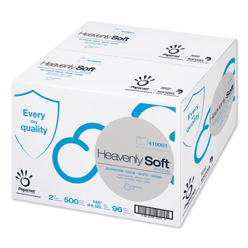 Heavenly Soft Toilet Tissue, Septic Safe, 2-Ply, White. 4.1" x 146 ft, 500 Sheets/Roll, 96 Rolls/Carton-(SOD410001)