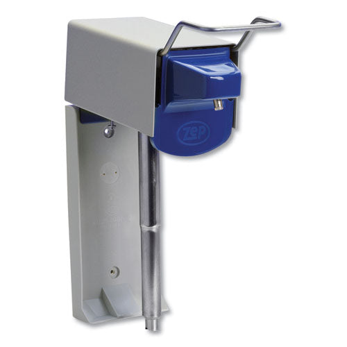 Heavy Duty Hand Care Wall Mount System, 1 gal, 5 x 4 x 14, Silver/Blue-(ZPE600101)