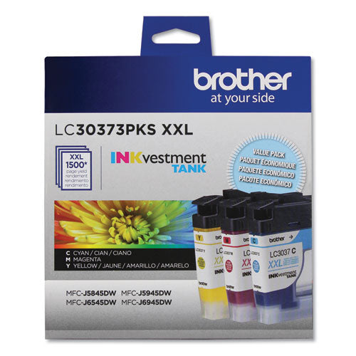 LC30373PKS INKvestment Super High-Yield Ink, 1,500 Page-Yield, Cyan/Magenta/Yellow-(BRTLC30373PKS)