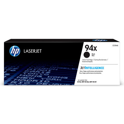 HP 94X, (CF294X) High-Yield Black Original LaserJet Toner Cartridge-(HEWCF294X)