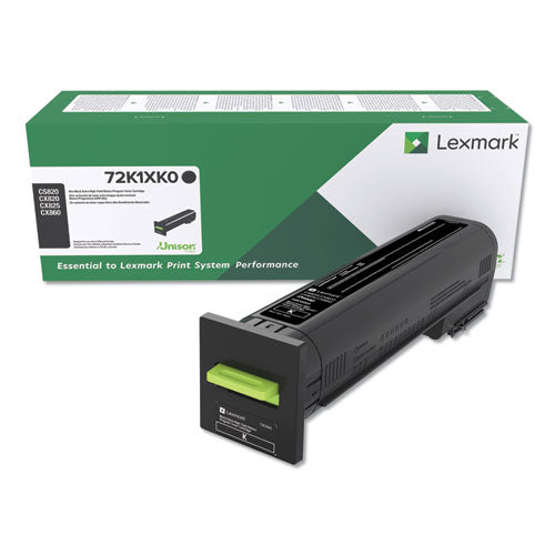 72K1XK0 Return Program Unison Extra High-Yield Toner, 33,000 Page-Yield, Black-(LEX72K1XK0)