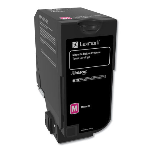 74C10M0 Return Program Unison Toner, 3,000 Page-Yield, Magenta-(LEX74C10M0)