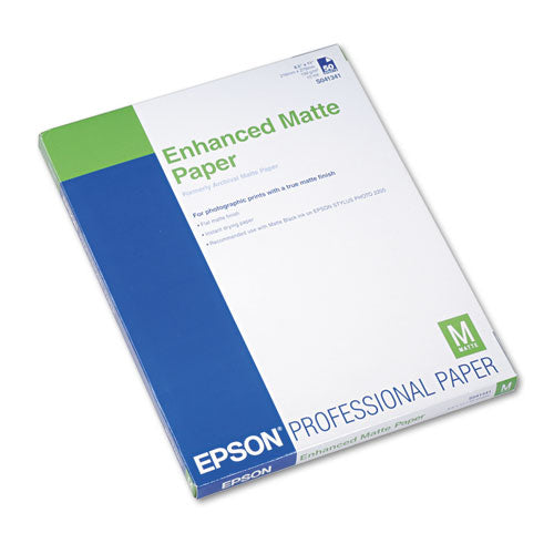 Ultra Premium Matte Presentation Paper, 10 mil, 8.5 x 11, Matte White, 50/Pack-(EPSS041341)