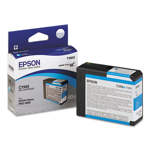 T580200 UltraChrome K3 Ink, Cyan-(EPST580200)