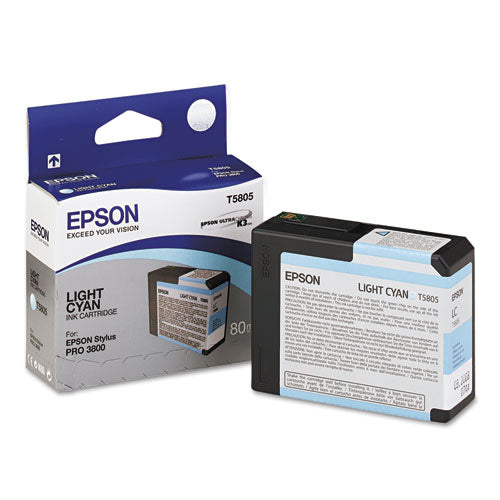 T580500 UltraChrome K3 Ink, Light Cyan-(EPST580500)