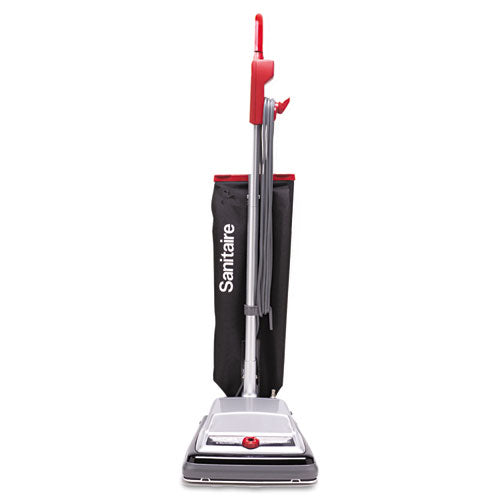 TRADITION QuietClean Upright Vacuum SC889A, 12" Cleaning Path, Gray/Red/Black-(EURSC889B)