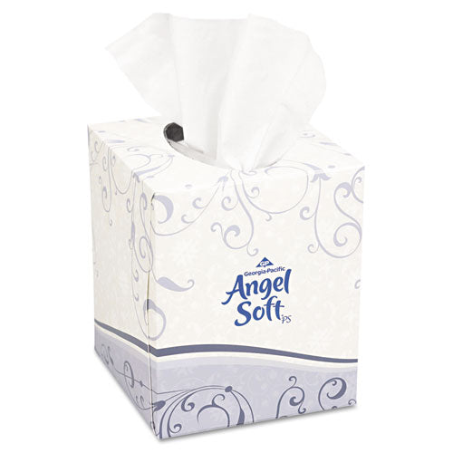 Premium Facial Tissue, 2-Ply, White, Cube Box, 96 Sheets/Box-(GPC46580BX)