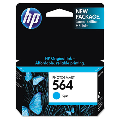 HP 564, (CB318WN) Cyan Original Ink Cartridge-(HEWCB318WN)