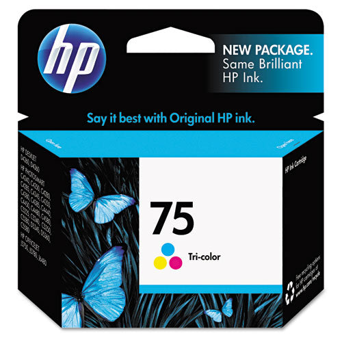 HP 75, (CB337WN) Tri-Color Original Ink Cartridge-(HEWCB337WN)