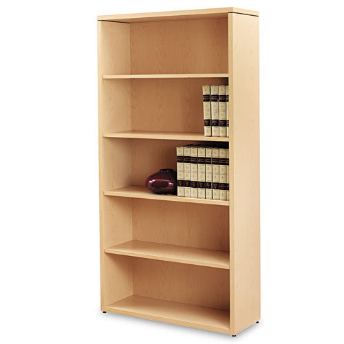 10500 Series Laminate Bookcase, Five-Shelf, 36w x 13.13d x 71h, Natural Maple-(HON105535DD)