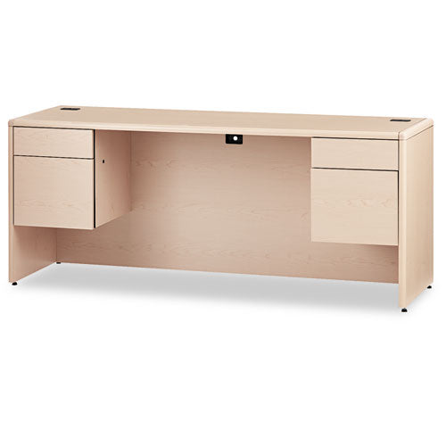 10700 Kneespace Credenza, 3/4 Height Pedestals, 72w x 24d x 29.5h, Natural Maple-(HON10743DD)