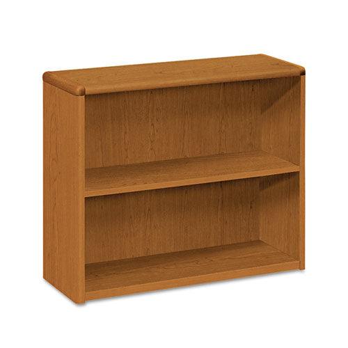 10700 Series Wood Bookcase, Two-Shelf, 36w x 13.13d x 29.63h, Bourbon Cherry-(HON10752HH)